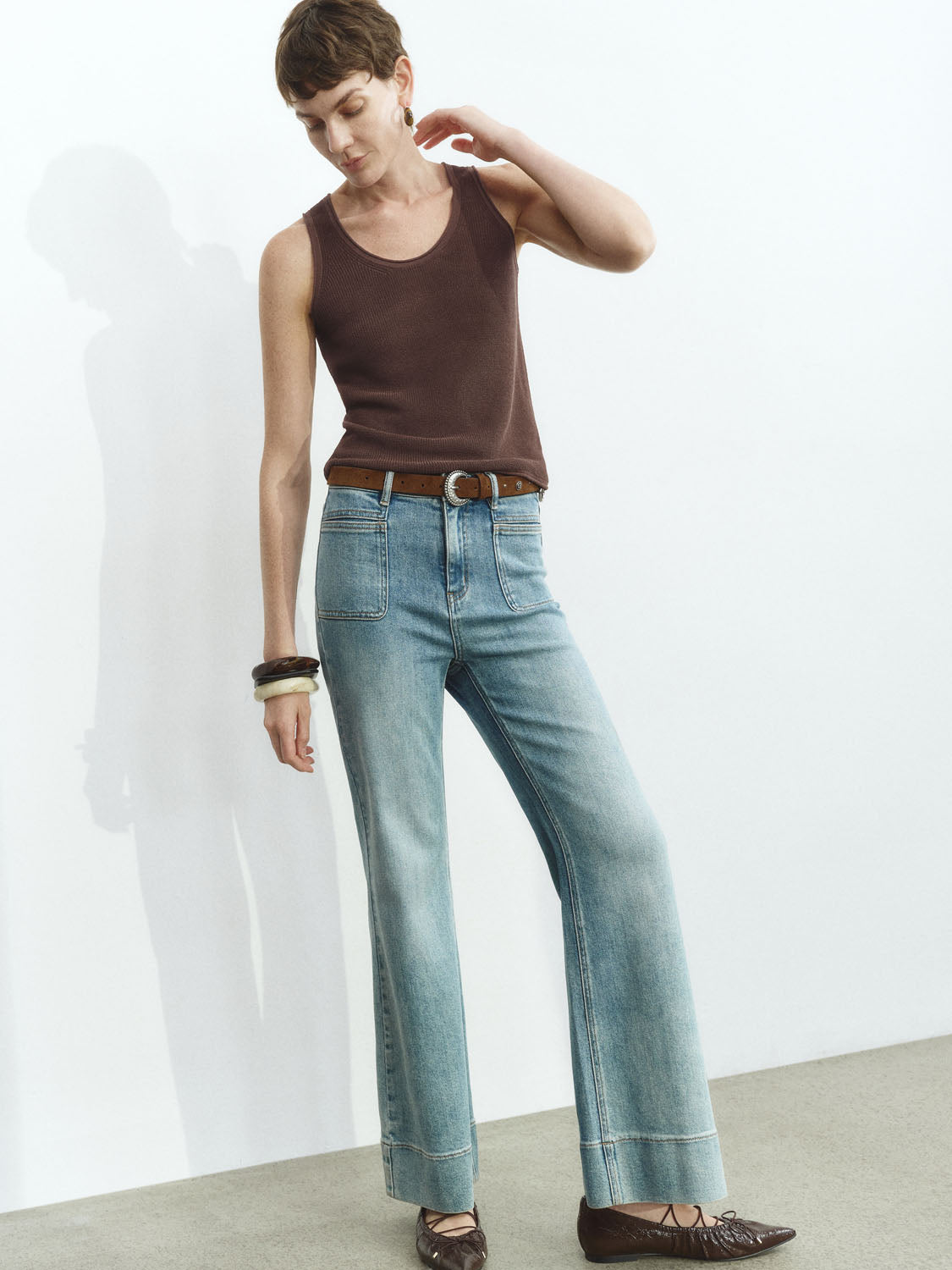 Knitted Sleeveless T-Shirts
