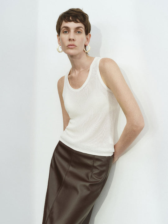 Knitted Sleeveless T-Shirts