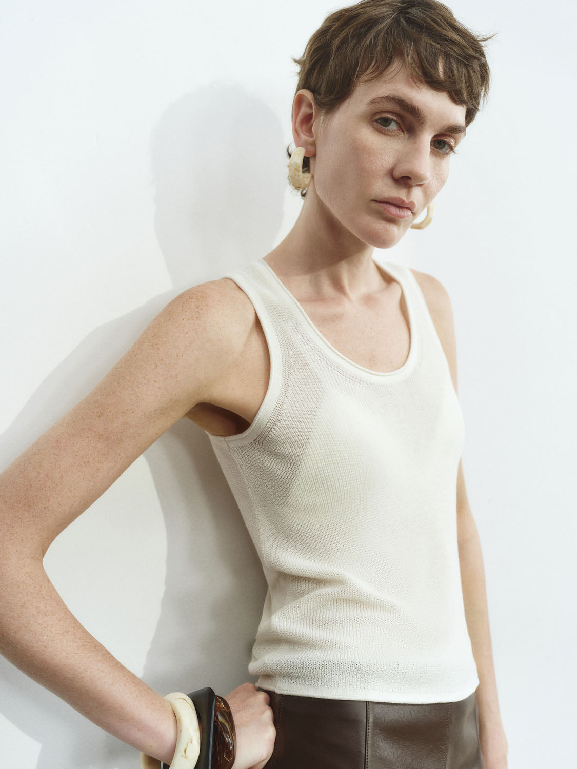 Knitted Sleeveless T-Shirts