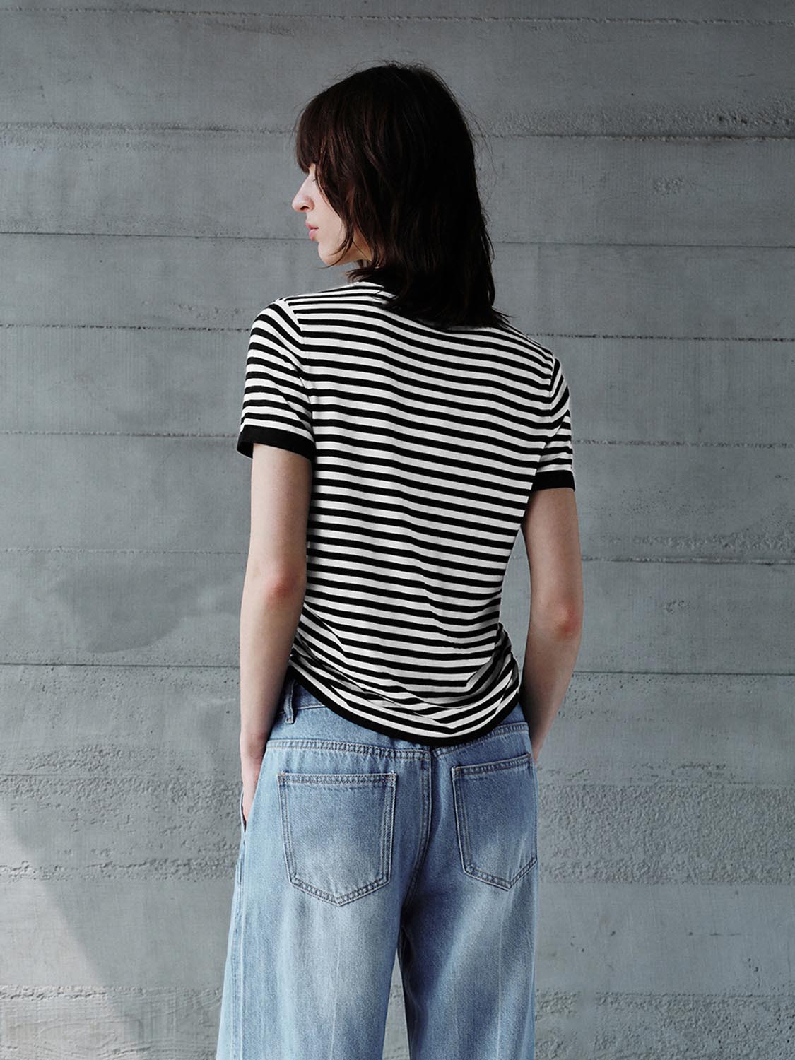 Striped Knitted T-Shirts