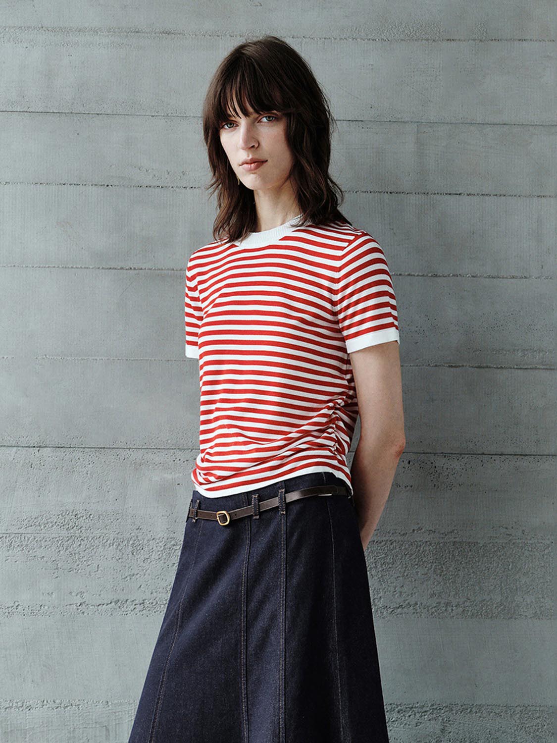 Striped Knitted T-Shirts