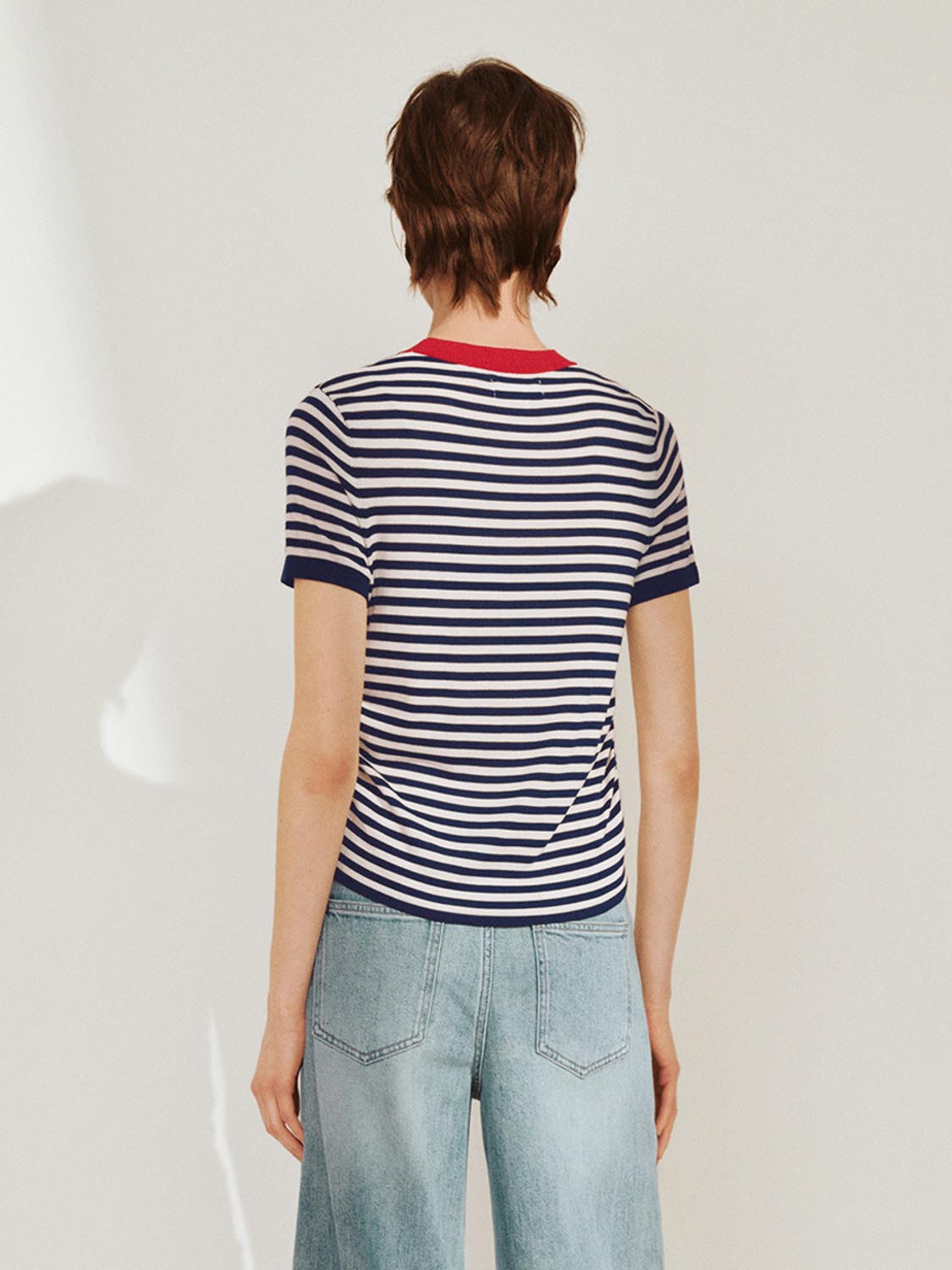 Striped Knitted T-Shirts
