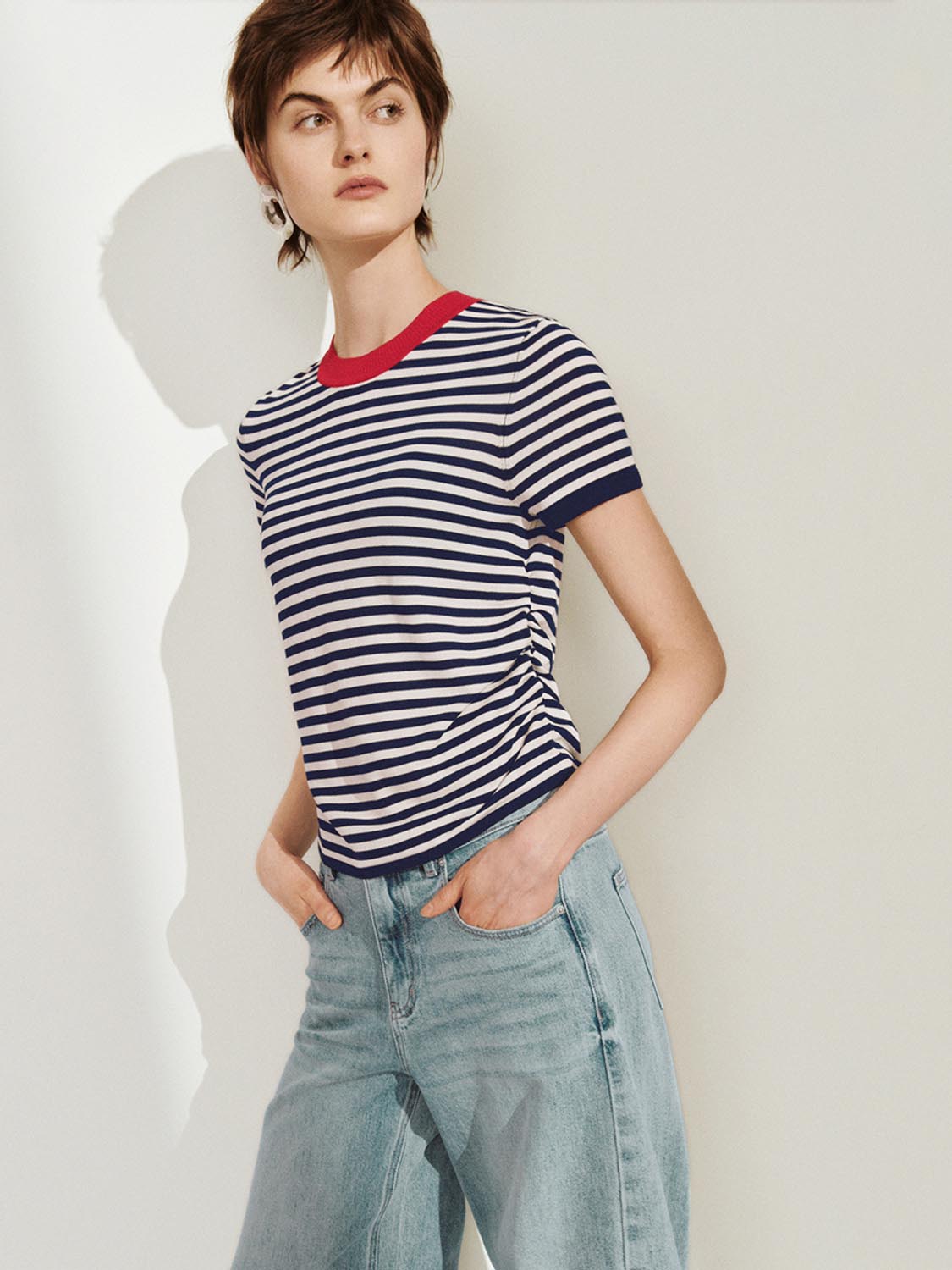 Striped Knitted T-Shirts