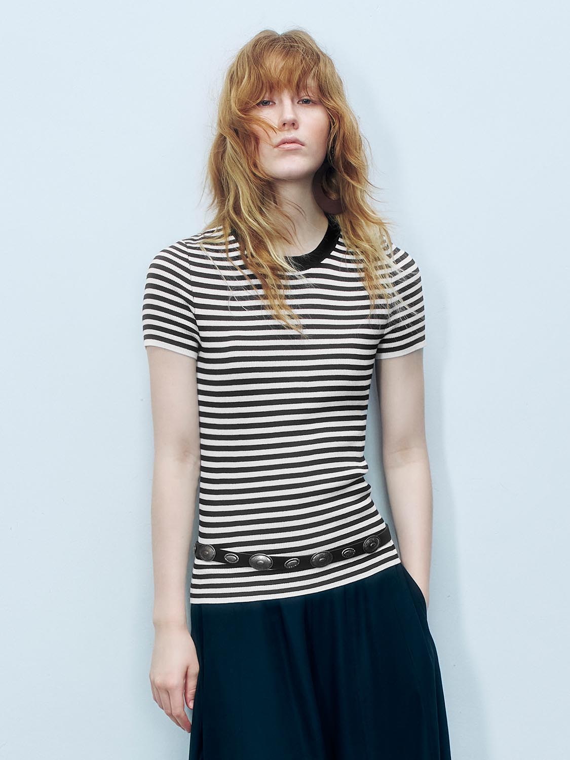 Striped Knitted T-Shirts
