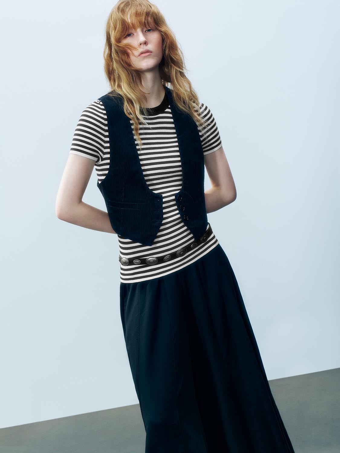 Striped Knitted T-Shirts