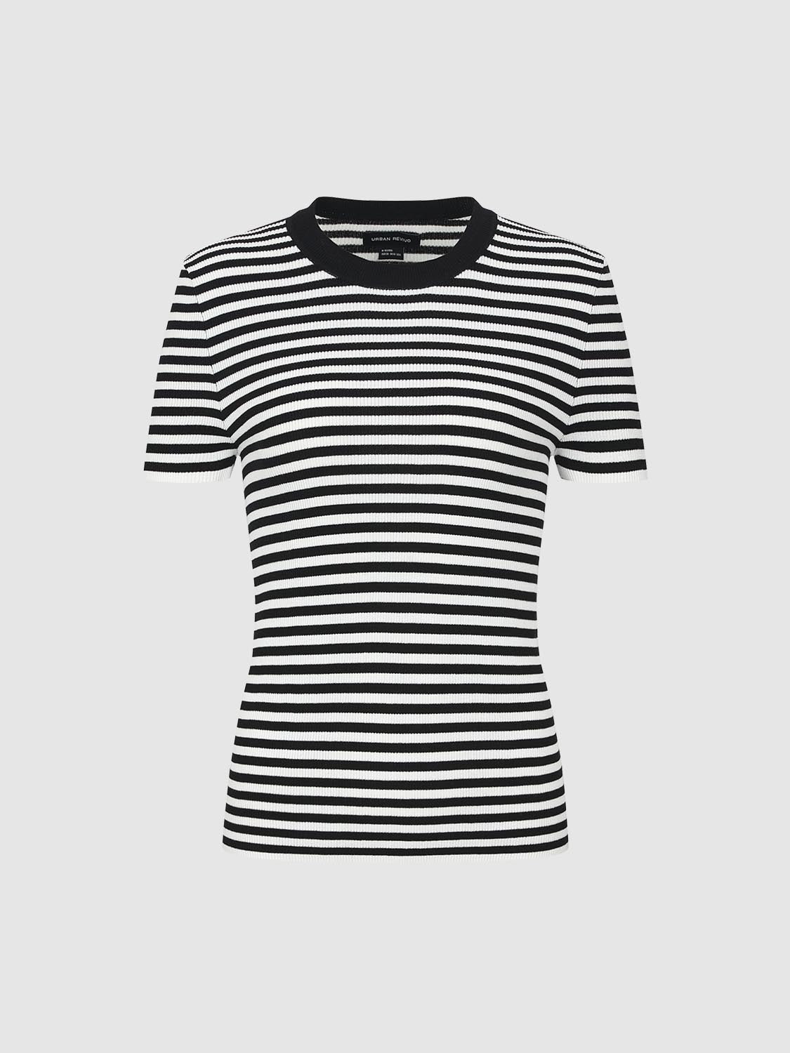Striped Knitted T-Shirts