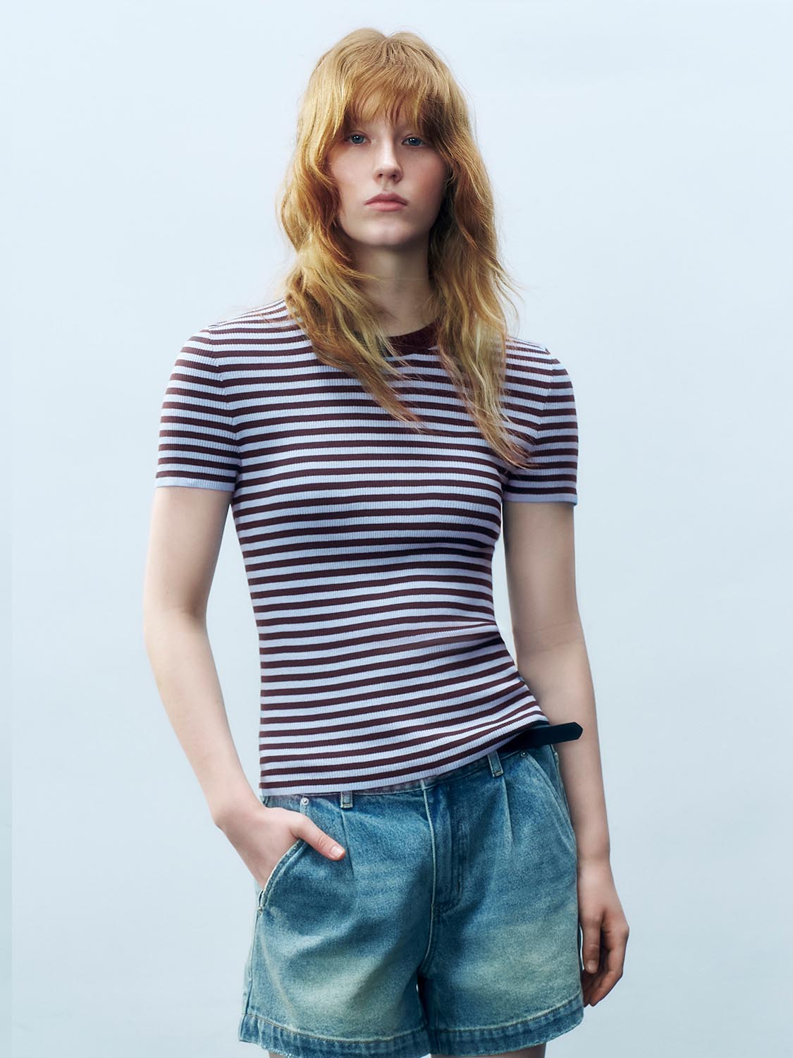Striped Knitted T-Shirts