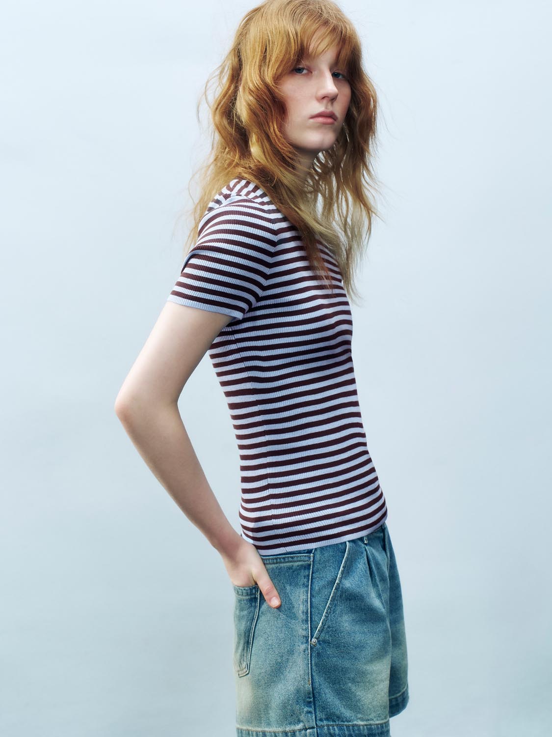 Striped Knitted T-Shirts