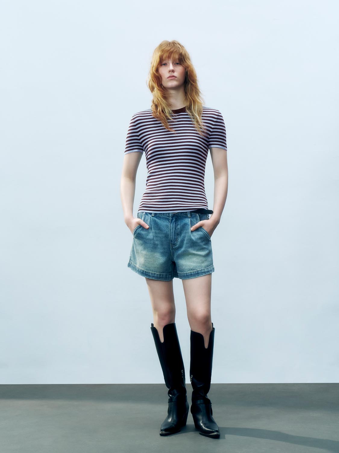 Striped Knitted T-Shirts