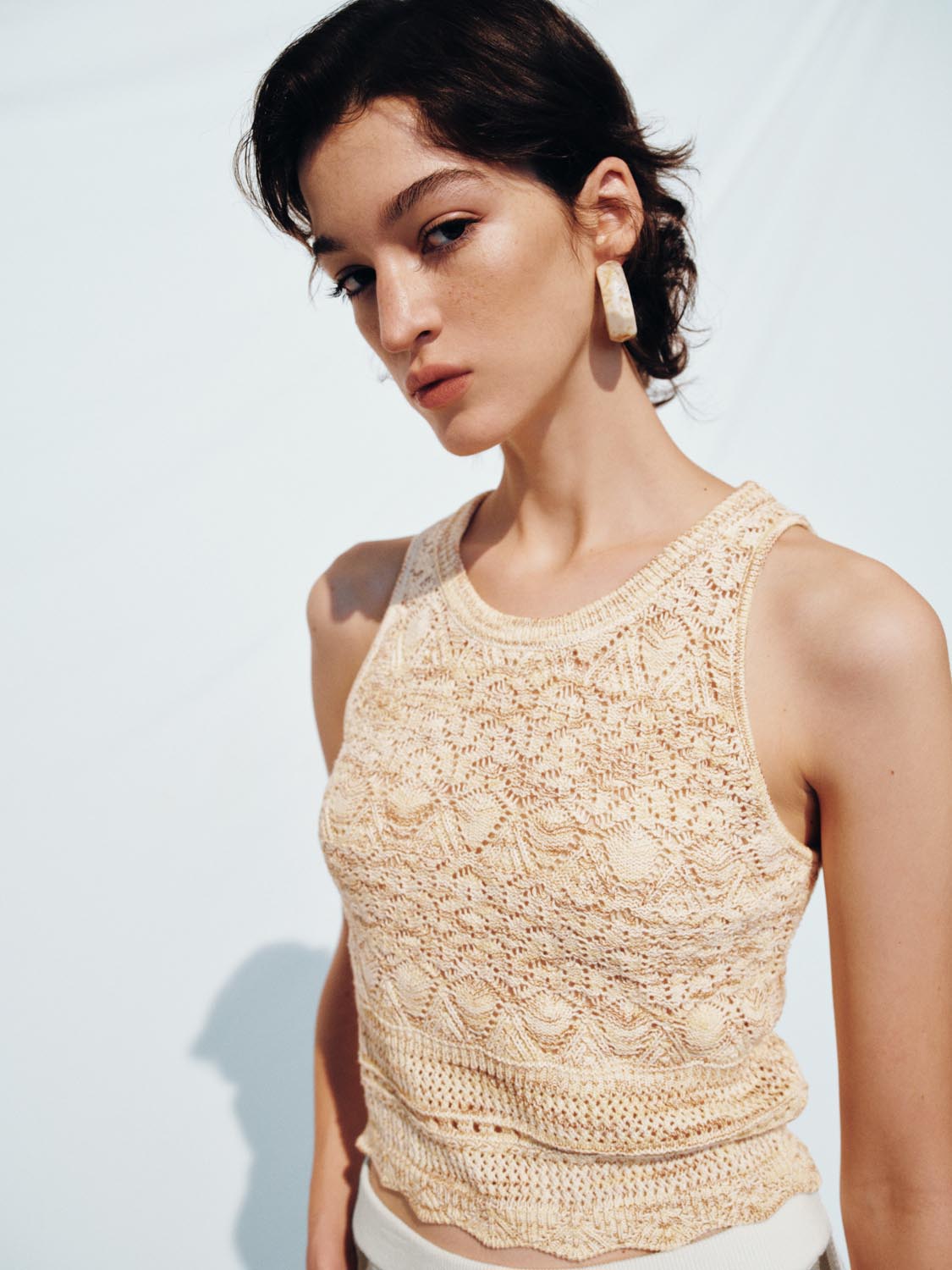 Knitted Sleeveless T-Shirts