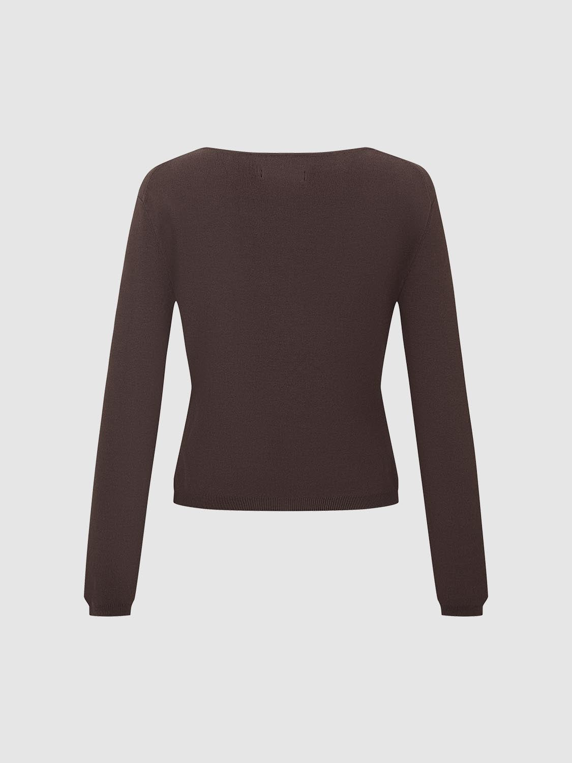 Asymmetric Neck Knitted T-Shirts