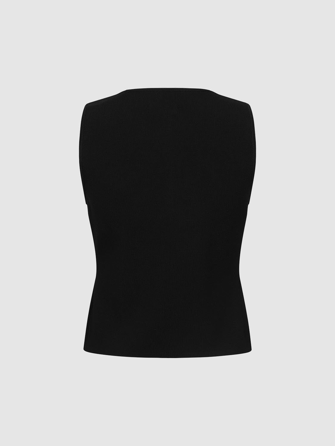 Sleeveless Knitted Cardigans