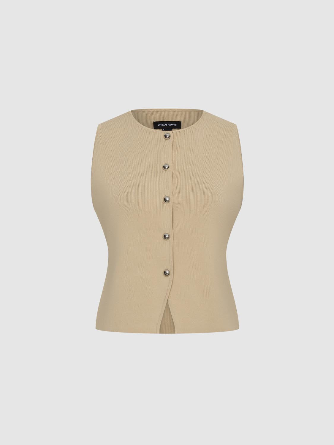 Sleeveless Knitted Cardigans