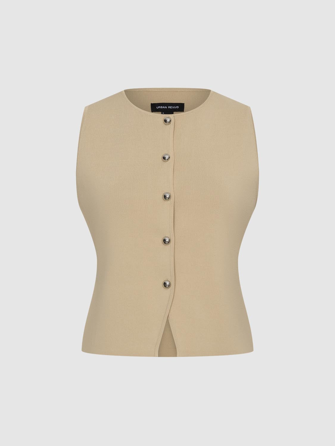 Sleeveless Knitted Cardigans
