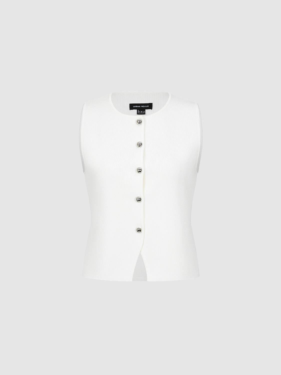 Sleeveless Knitted Cardigans