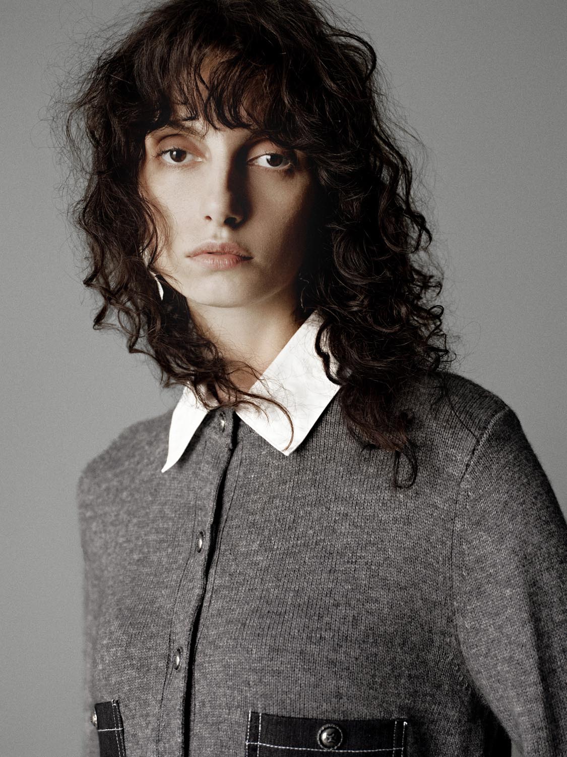 Collared 2 In 1 Knitted Cardigans