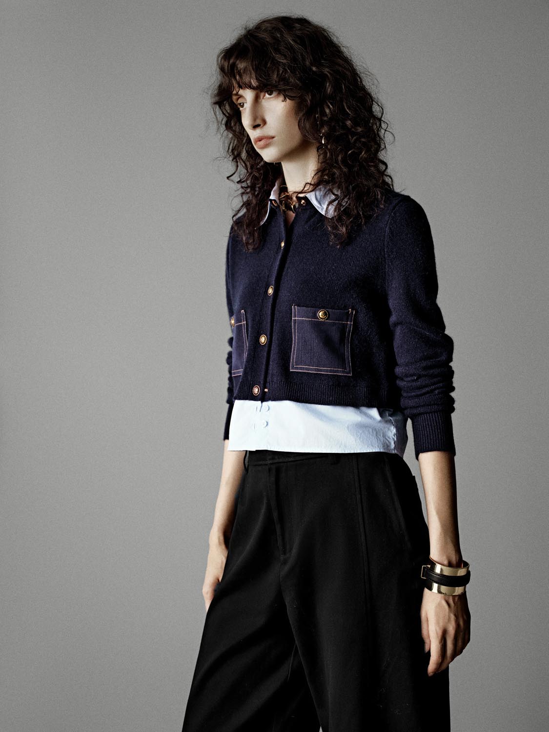 Collared 2 In 1 Knitted Cardigans