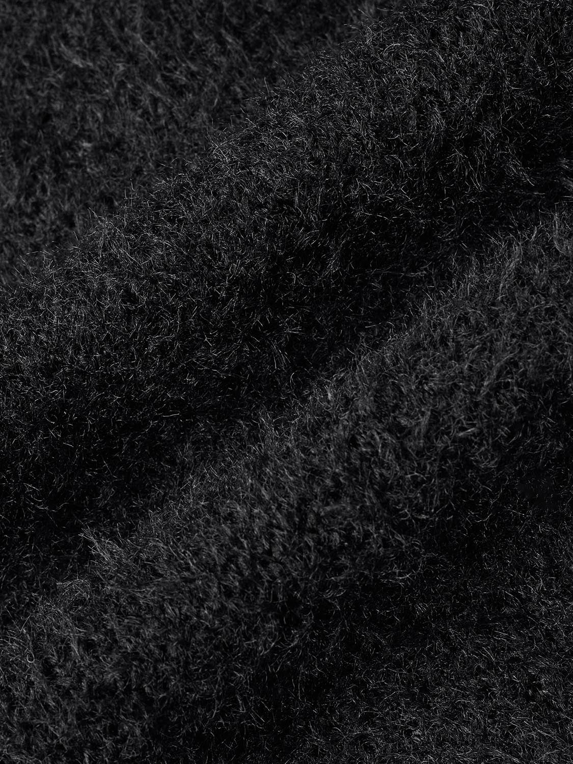 Fluffy Patch Pockets Knitted Cardigans