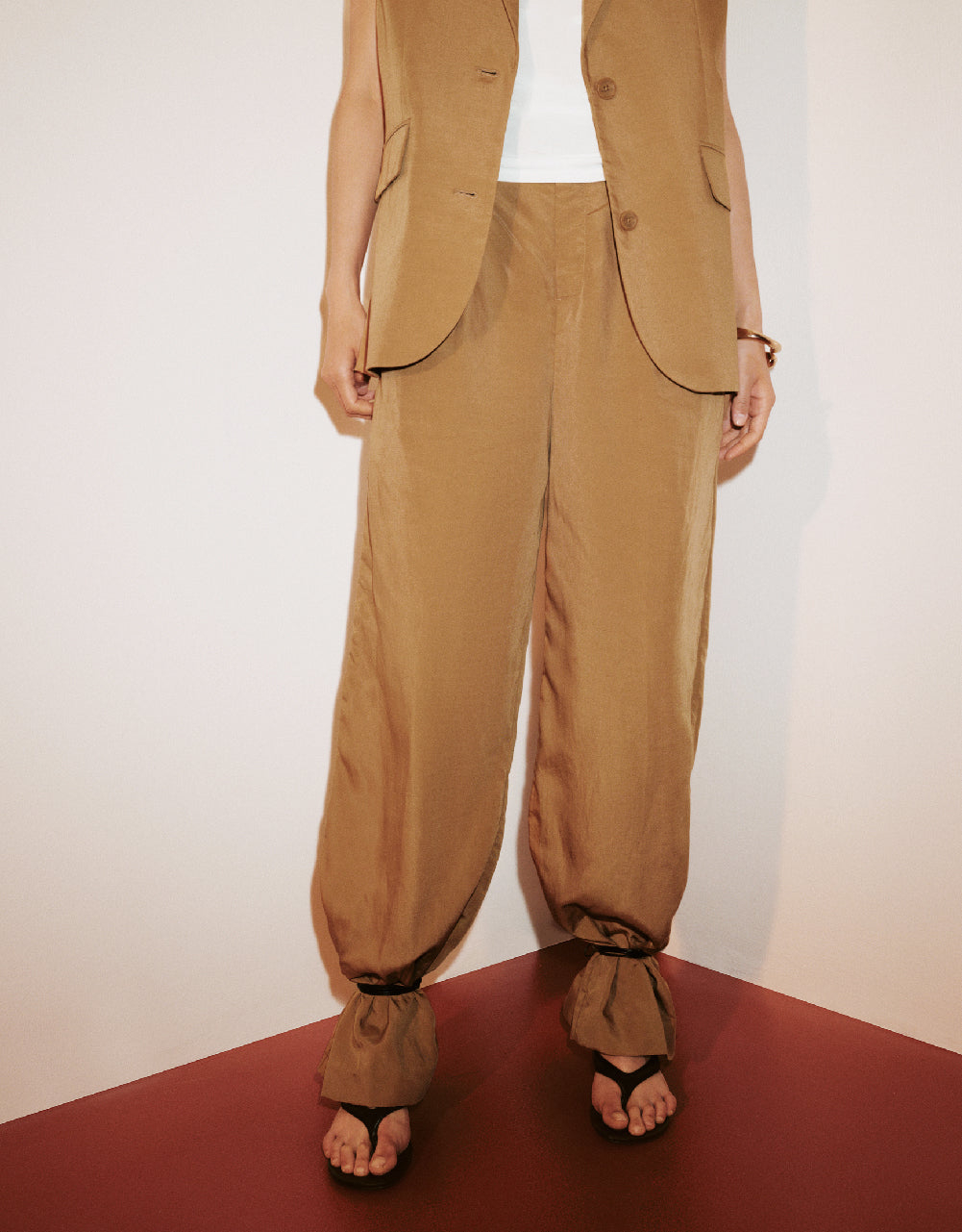 Linen Wide-Leg Pants