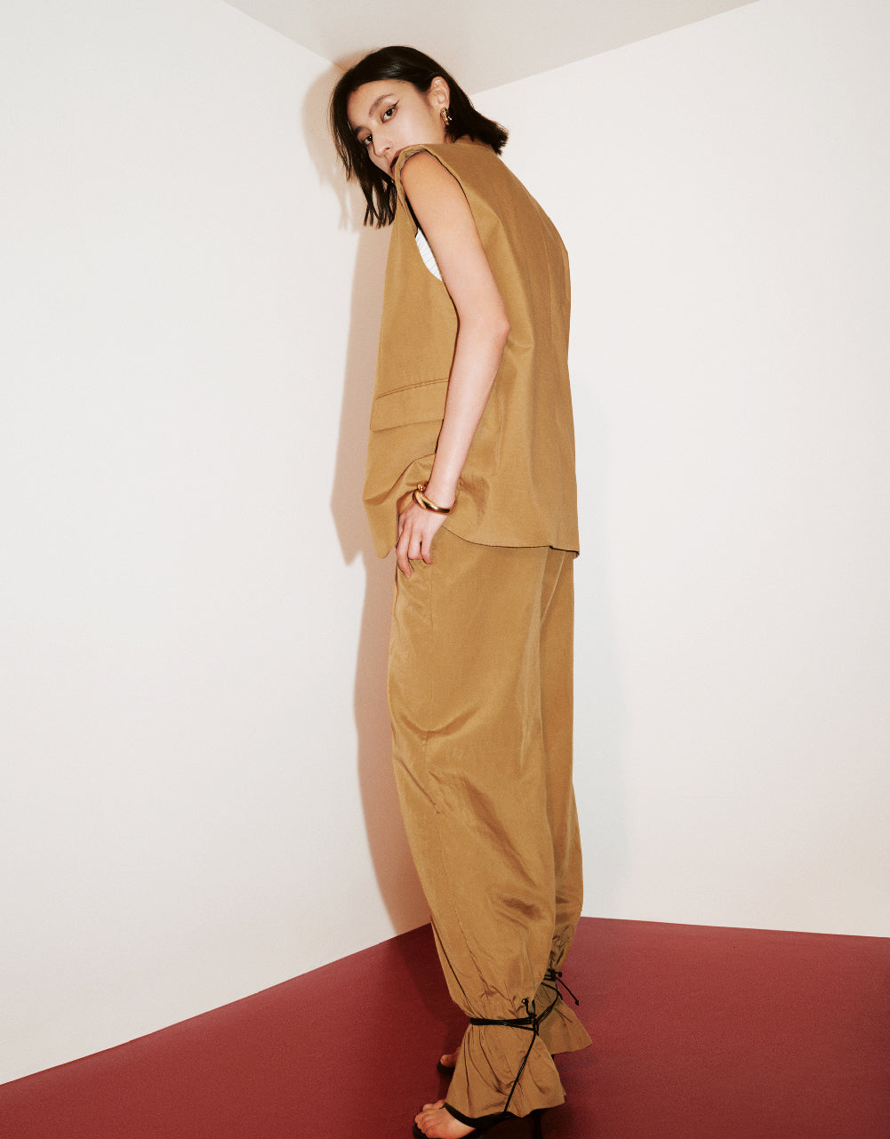 Linen Wide-Leg Pants