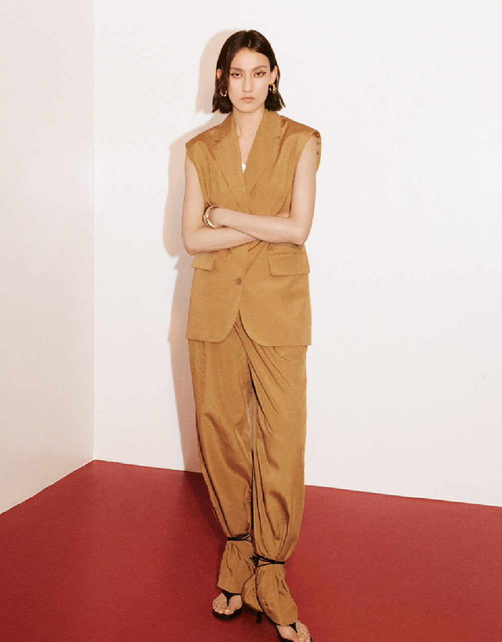 Linen Wide-Leg Pants