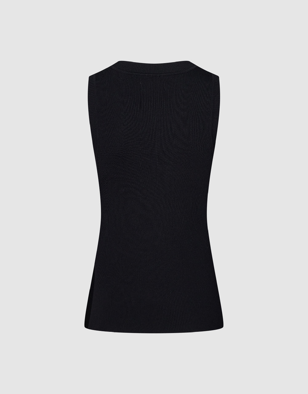 Striped Crew Neck Knitted Vest