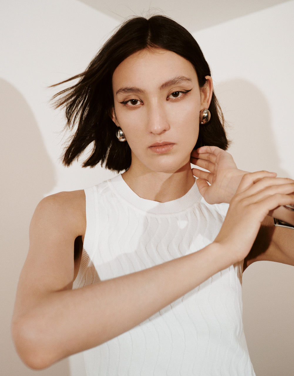 Textured Knitted Tank Top