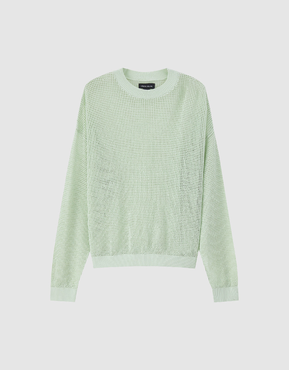 Pointelle Crew Neck Knitted T-Shirt