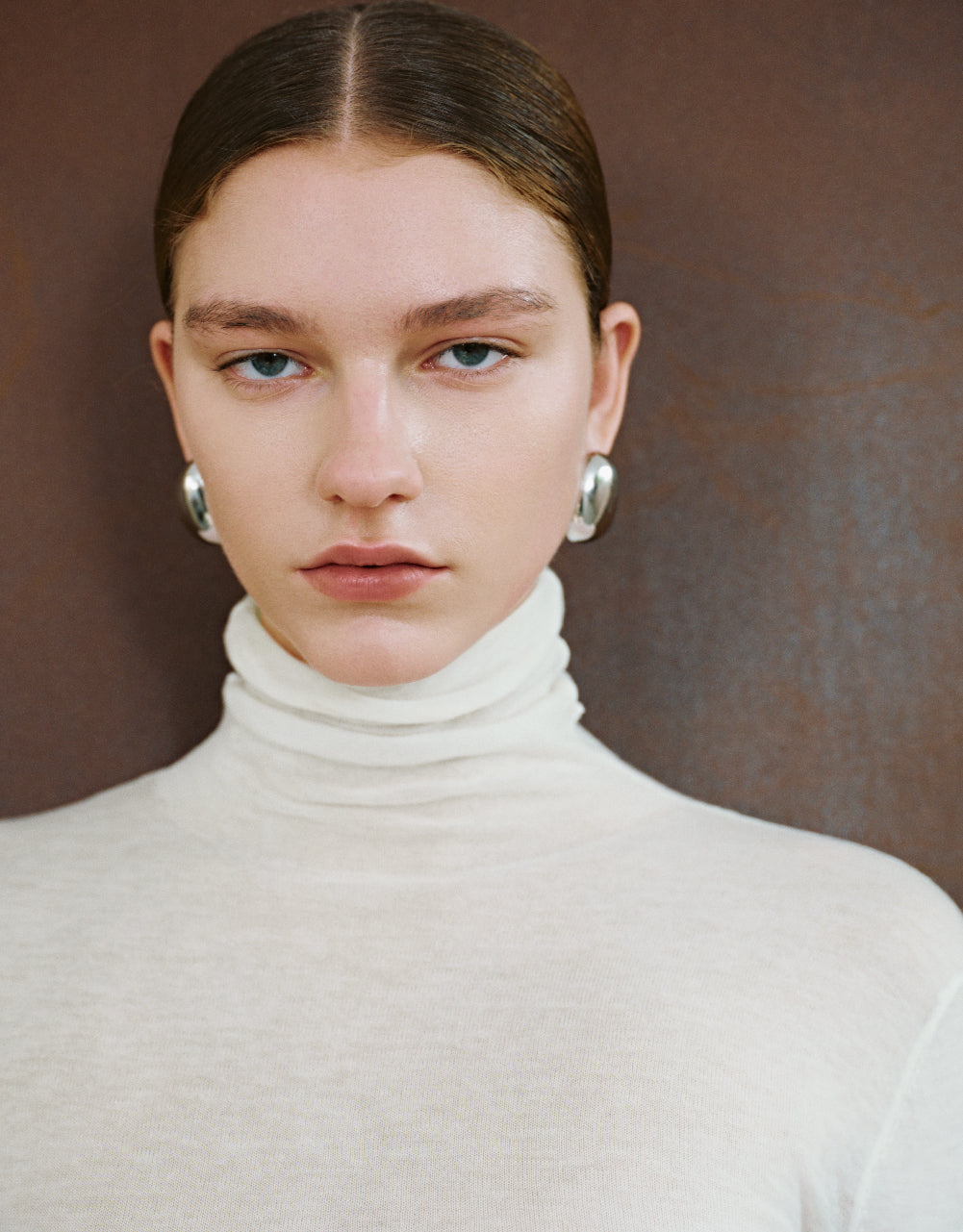 Turtle Neck Skinny Knitted T-Shirt