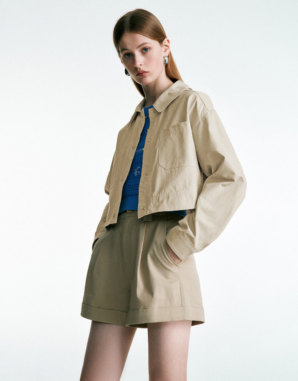 Button Up A-Line Jacket