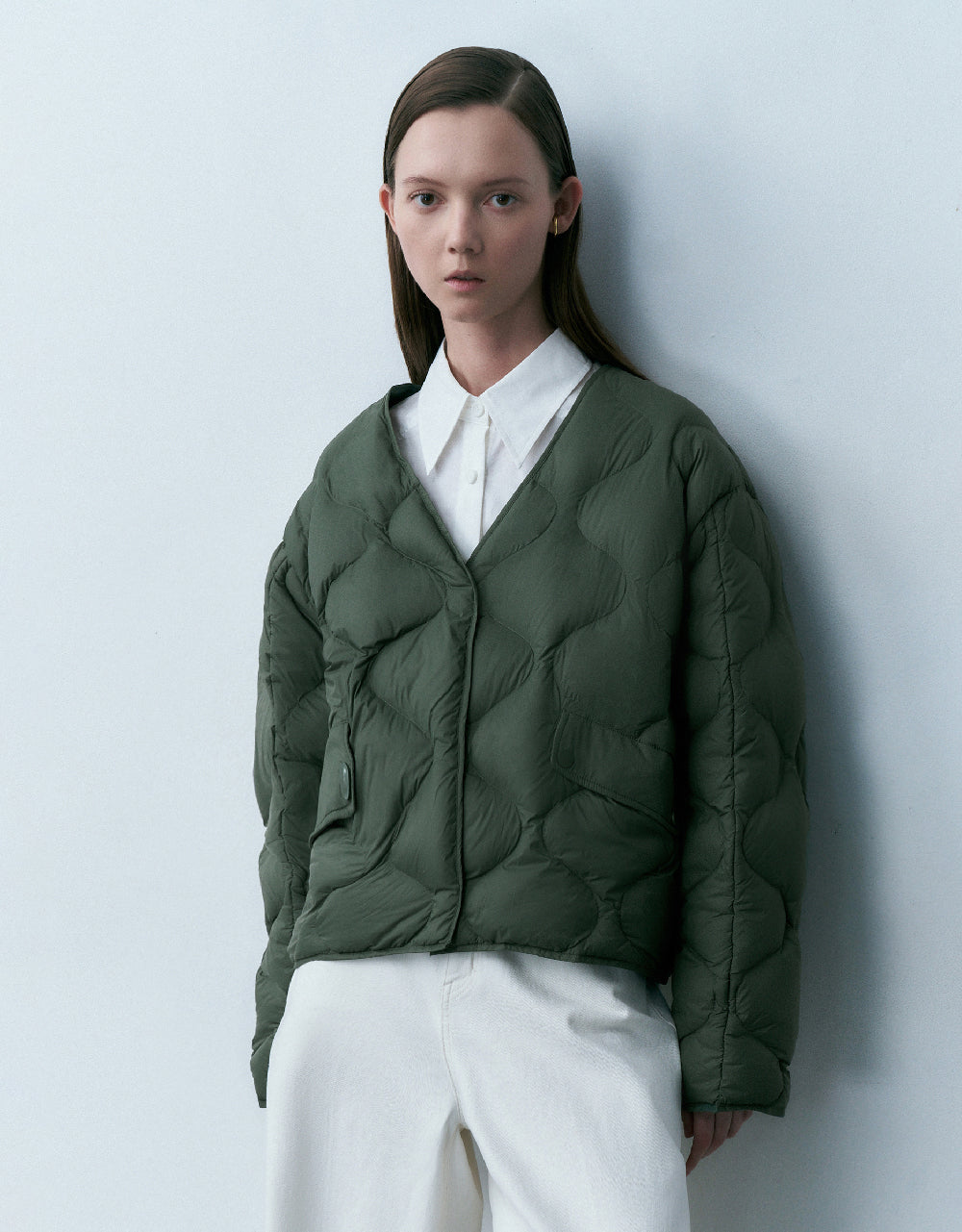 V-Neck Down Jacket