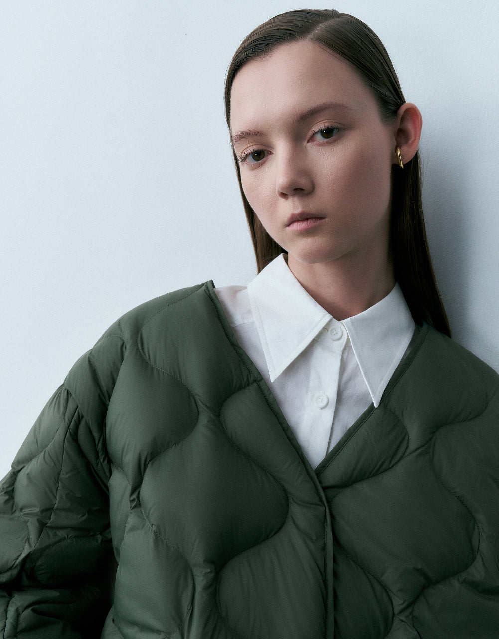 V-Neck Down Jacket
