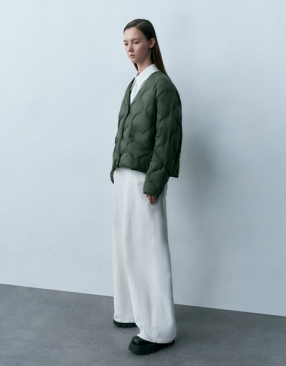 V-Neck Down Jacket