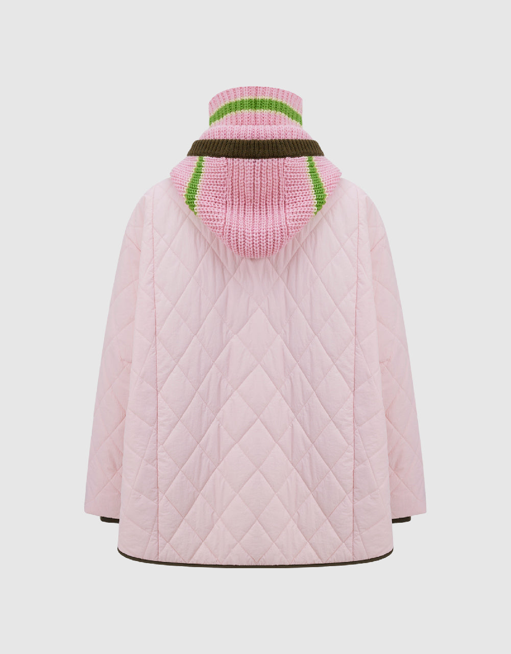 Oversized Crew Neck Padded Coat