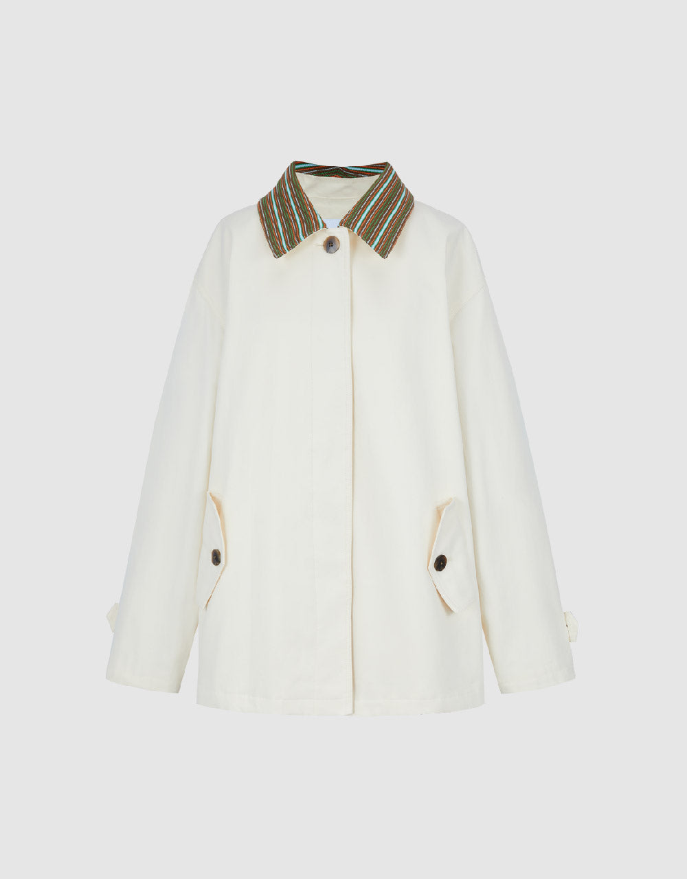 Drop Shoulder Sleeve Trench Coat