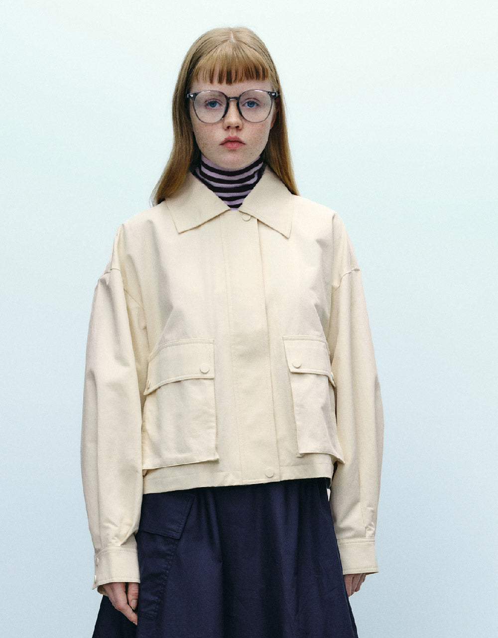 Standard Sleeve Jacket With Pockets