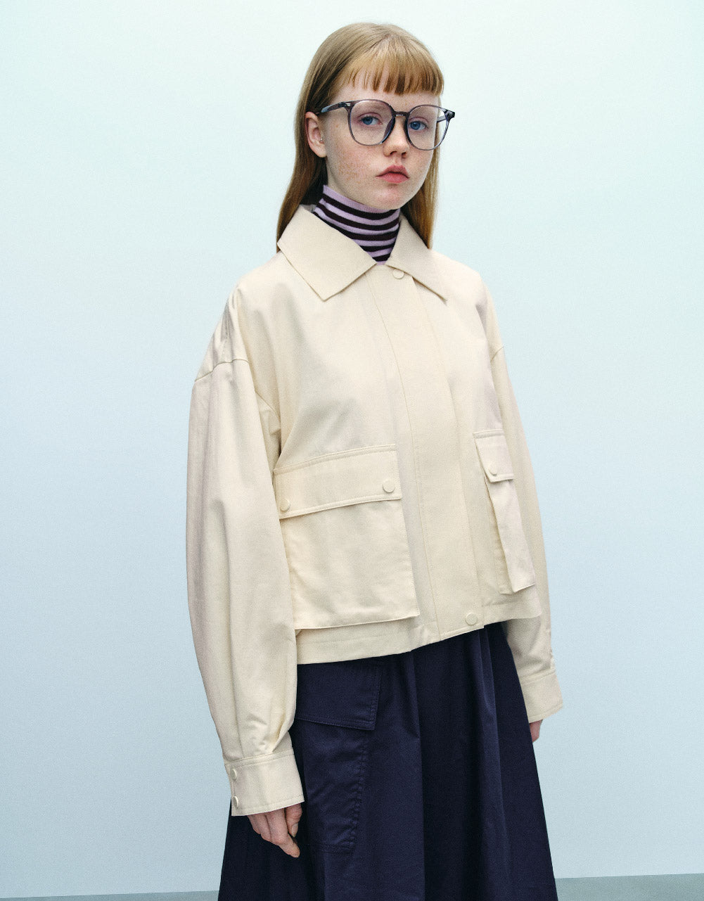 Standard Sleeve Jacket With Pockets