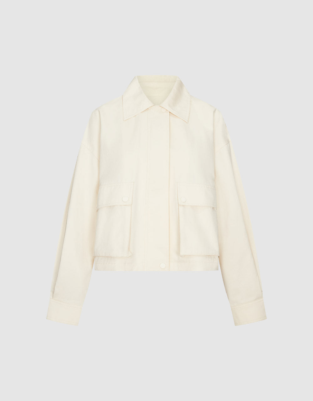 Standard Sleeve Jacket With Pockets
