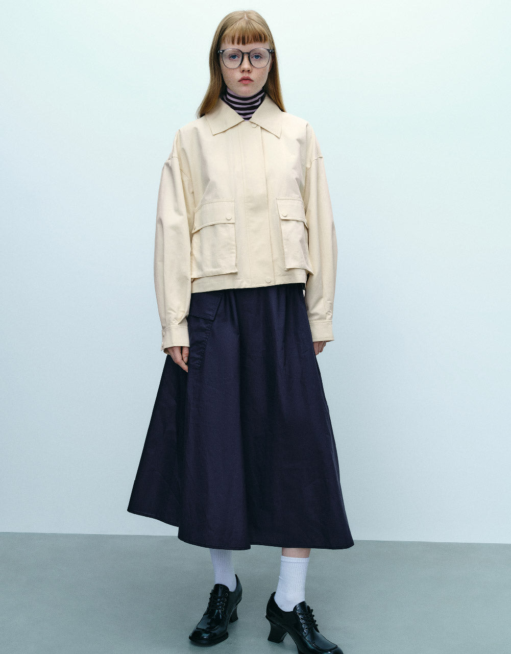 Standard Sleeve Jacket With Pockets