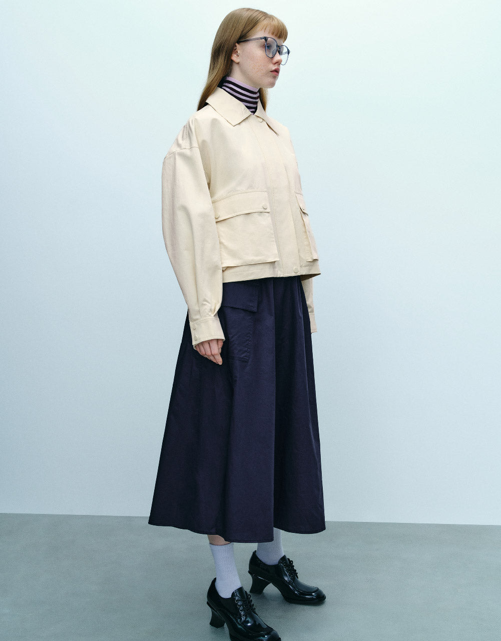 Standard Sleeve Jacket With Pockets