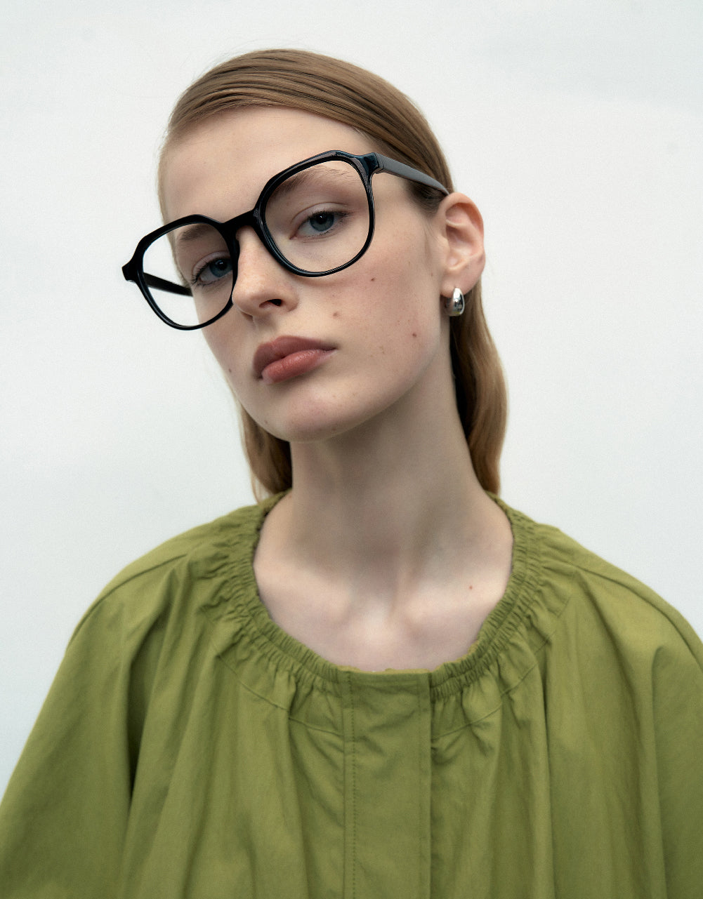 Drop Shoulder Sleeve Crew Neck Jacket
