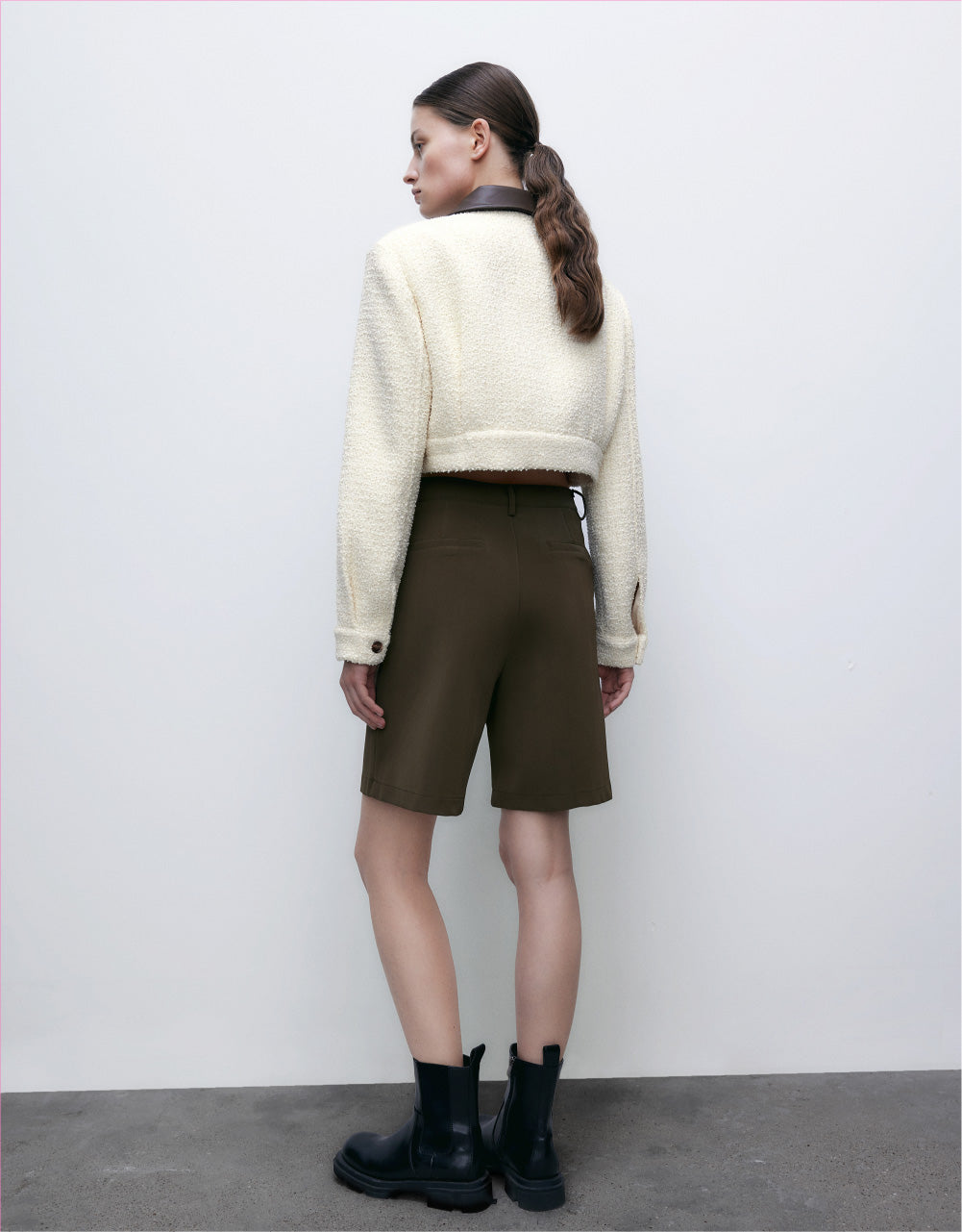 Zip Up Front Knitted Jacket