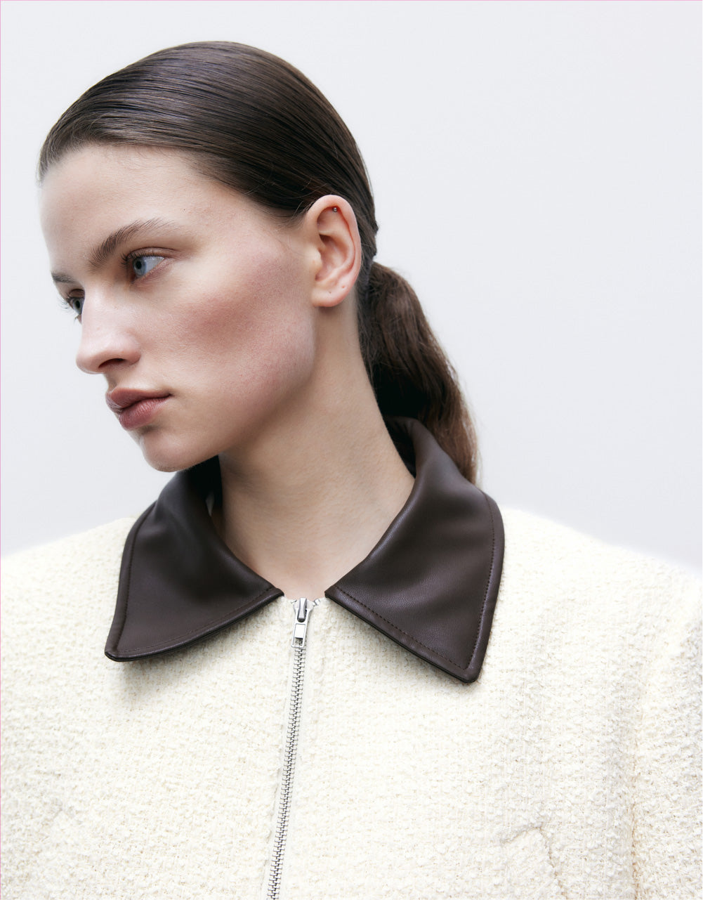 Zip Up Front Knitted Jacket
