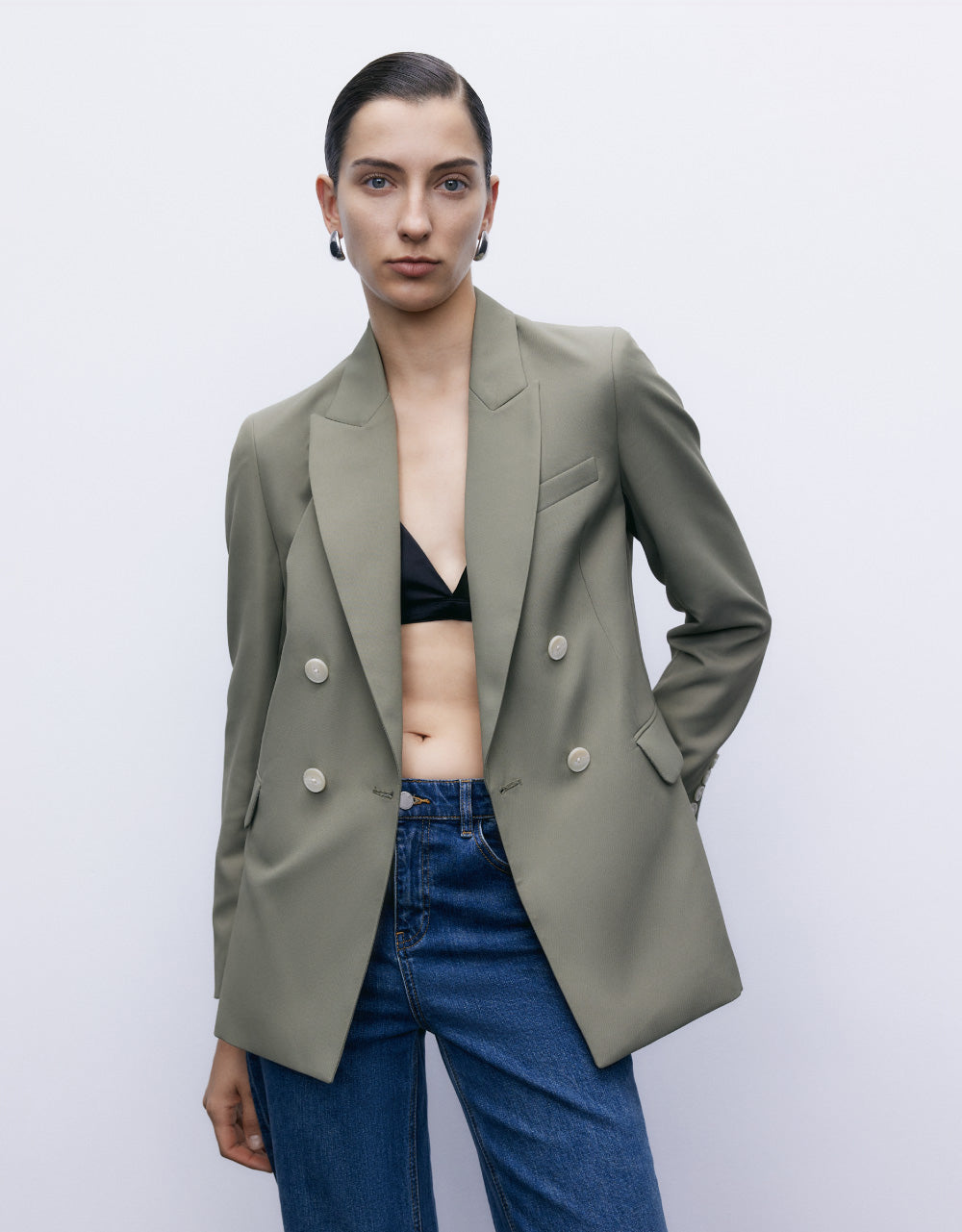Tailored Peaked Lapel Blazer