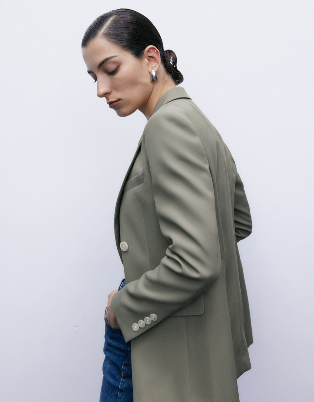 Tailored Peaked Lapel Blazer