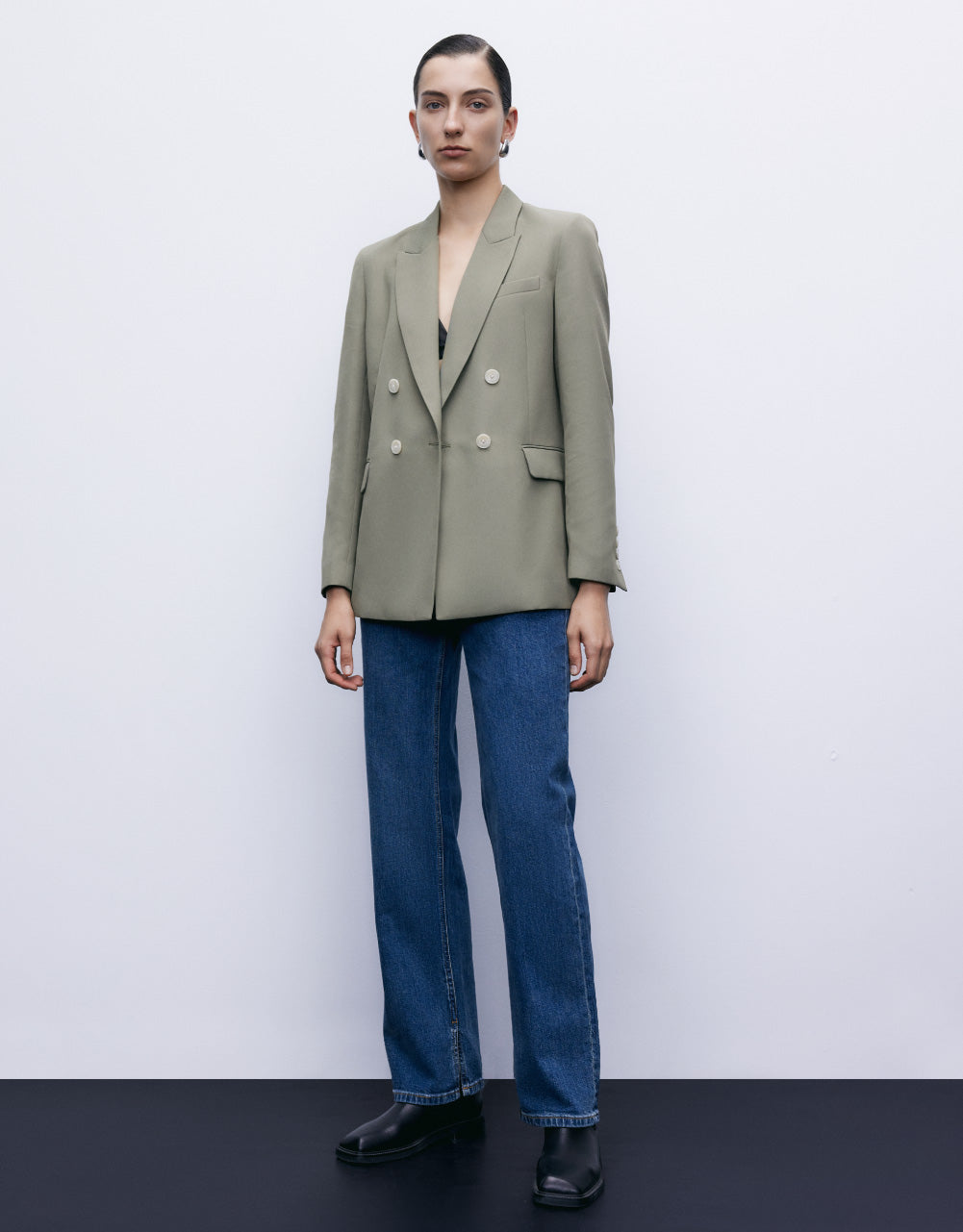 Tailored Peaked Lapel Blazer