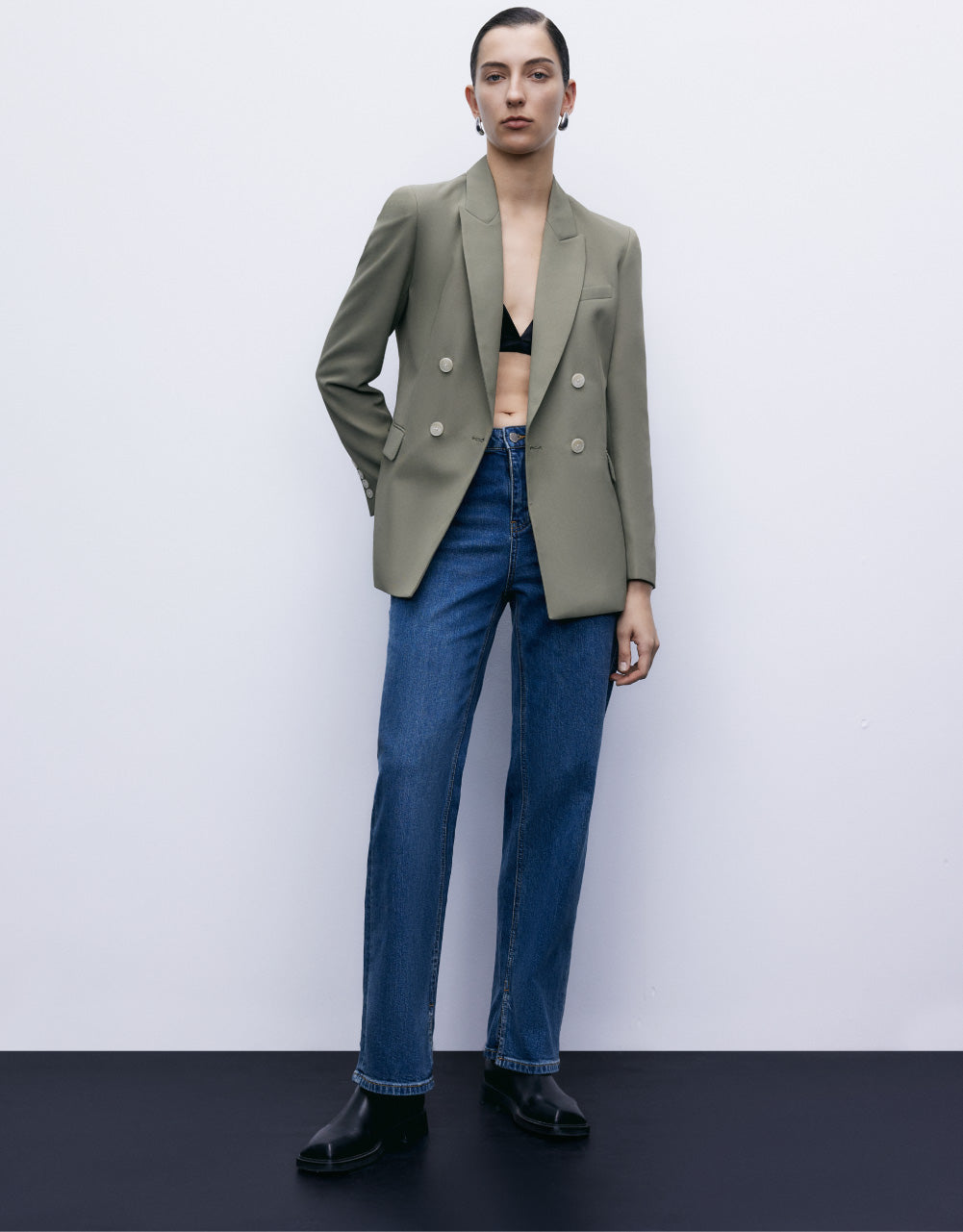 Tailored Peaked Lapel Blazer