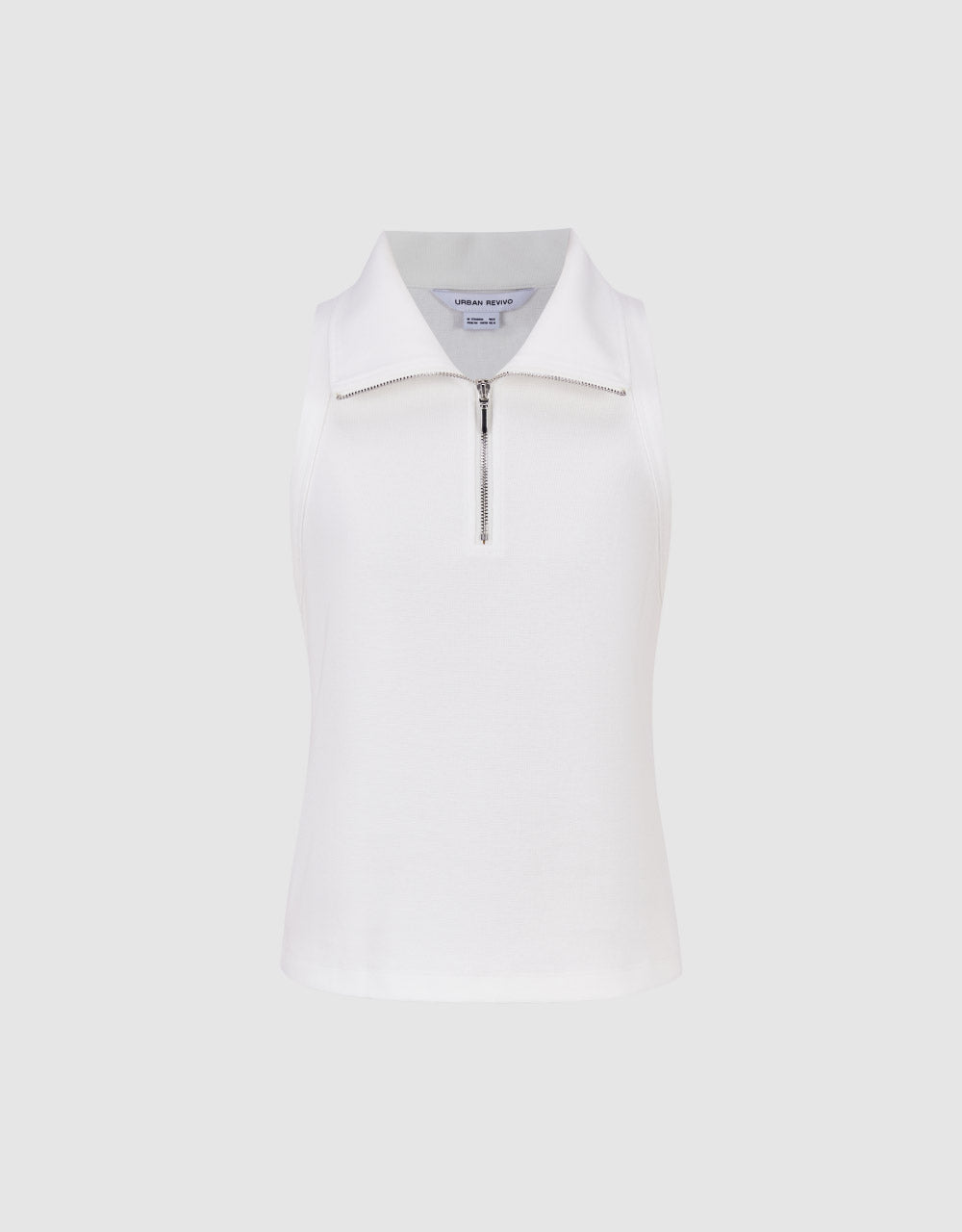 Zip Half Placket Tank Top