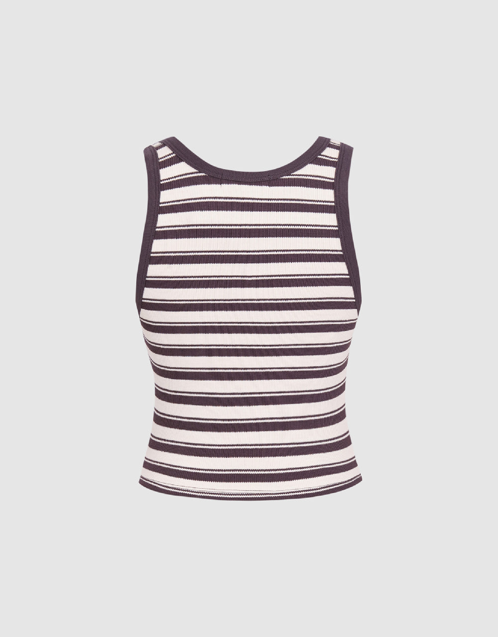 Crew Neck Striped Tank Top