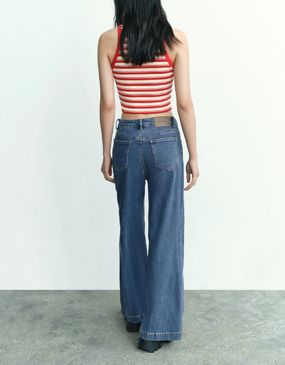 Crew Neck Striped Tank Top